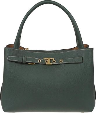 Tod's Mini leren handtas - Dames - Handtassen - Groen - ONE Size - Leer - Tassen
