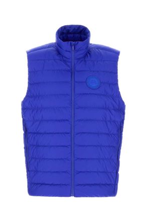 Canada Goose Electric Blue Polyester Sleeveless Stratus Down Jacket