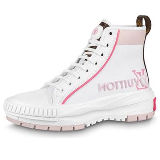Louis Vuitton (WMNS) LOUIS VUITTON Squad Ankle Sneakers White Pink 1AACV4