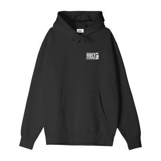Obey Icon Studios Hoodie - - Sweatshirts & Hoodies - Uomo - Nero - S