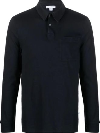 James Perse Polo a maniche lunghe - Blu
