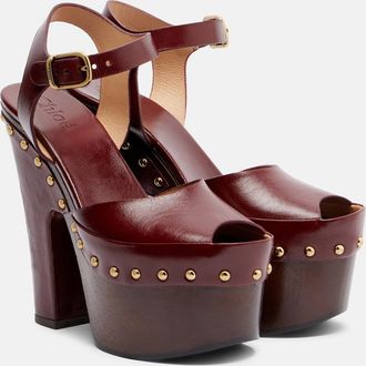 Chlo&eacute; Chlo&eacute; Sandali Meret in pelle con plateau