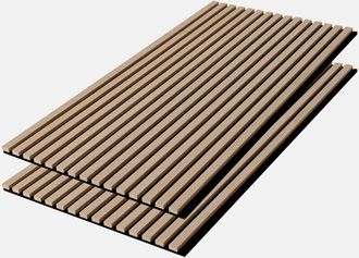 Sweeek Sweeek - Paneles Murales Ac&uacute;sticos Decorativos, Color Roble, Kyoto, Roble, 120x60x2.1 Cm