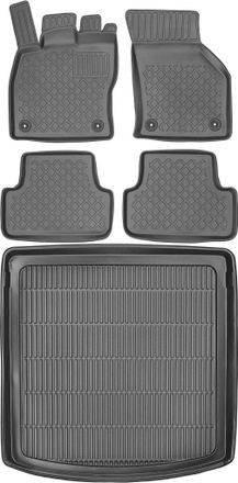 OEM Juego De Alfombrillas Para Coche Y Maletero Para Seat Le&oacute;n Iii St/kombi (2013-2020)