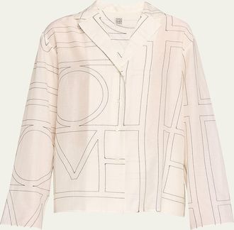 Toteme Monogram Cotton PJ Top