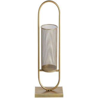 Beliani Beliani - Glam Candle Holder 73 cm Metal Accent Piece Gold Bohol