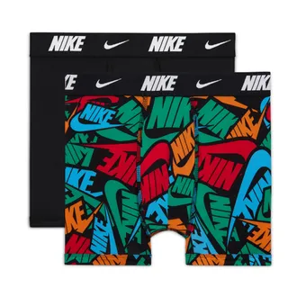 Nike Big Kids Dri-FIT Printed Boxer Briefs (2-Pack) in Orange | 9N1259-N1Y
