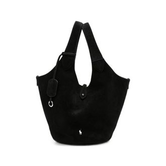 Ralph Lauren Logo-embroidered Suede Tote Bag