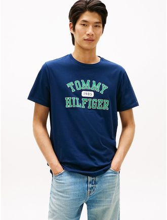 Tommy Hilfiger Mens Tommy Varsity Logo T-Shirt - Navy - XXXL