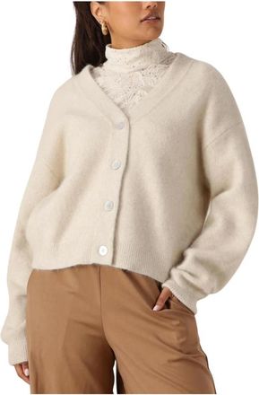 Nukus Nukus, Truien & Vesten, Dames, Beige, XL, Magda Cardigan