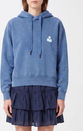 Isabel Marant Felpa con cappuccio e logo in jersey