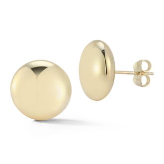 Ember Fine Jewelry 14K Gold Button Studs