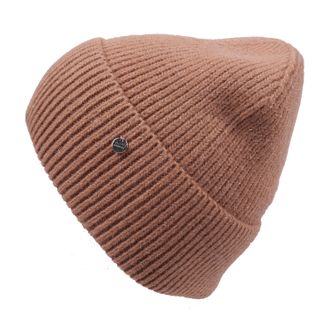 Capelli Beanie CAPELLI NEW YORK, Damen, camel, Strick, Obermaterial: 100% Polyacryl, Glanzfaden, unifarben, M&uuml;tzen Beanie, Strickm&uuml;tze mit dezent eingearbeite