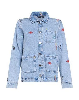Pieces COATS & JACKETS - Denim outerwear on YOOX.COM