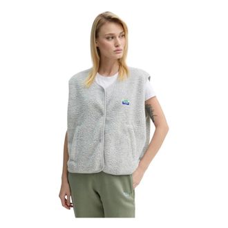 American Vintage Hoktown Vest - Dames - Jassen - Grijs - Maat: Xs/S Fleece