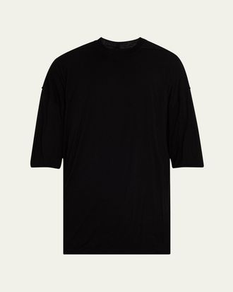 Tシャツ・カットソー RICK OWENS Woman T-Shirt Gnawed Blue RP01E7235BZ 66 Rick Owens Rick Owens T-Shirt Woman Gnawed Blue | Grailed