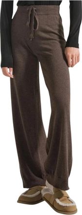 Deha Wide Trousers, female, Brown, S, Palazzo Trousers