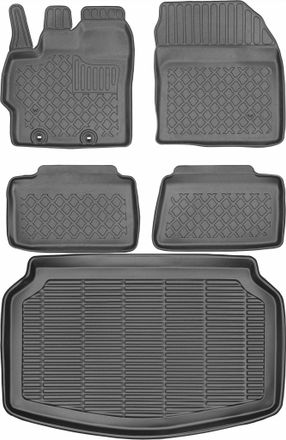 OEM Toyota Yaris Iv Hatchback A Partir De 2019 Set - Alfombrillas Para Coche + Alfombrilla Para Maletero