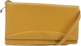 Loewe Pre-owned Leren Crossbody Tas - Dames - Vintage Schoudertas - Geel - ONE Size - Leer - Vintage