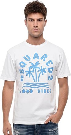 Dsquared2 White Graphic T-Shirt