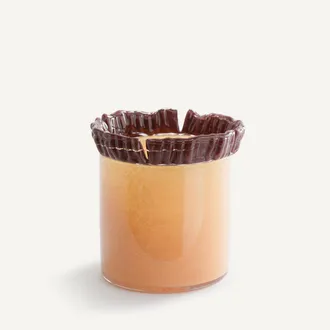 AM.PM Met de hand gesneden glazen vaas H18,5 cm, Eloria