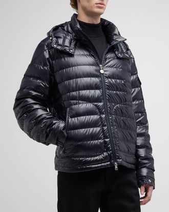 Moncler Mens Lauros Channeled Down Jacket