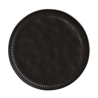 Porto Brasil Dinner Plate Set of 6 in Linhas Matte Black at Nordstrom