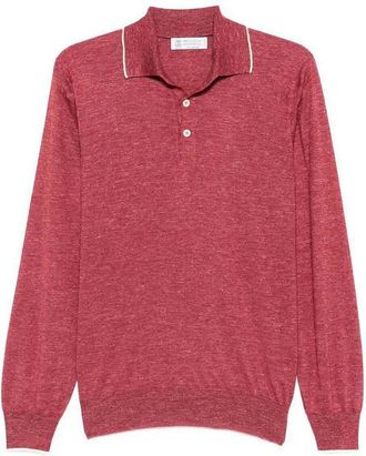 Brunello Cucinelli Long Sleeve Polo