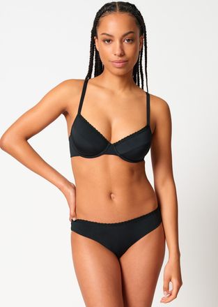 Skiny B&uuml;gel-BH SKINY Elementalace, Damen, Gr. 75, Cup C, schwarz, Obermaterial: 85% Polyamid, 15% Elasthan, unifarben, normal, BHs B&uuml;gel-BH, mit Mesh unterl