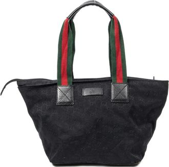 Gucci Borsa a mano con monogramma - Nero