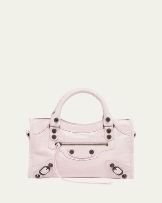 Balenciaga Le City Mini Leather Top-Handle Bag