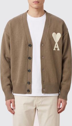 Ami Cardigan Ami Paris in lana e cotone con logo