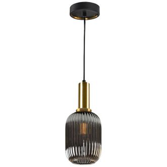 Schuller Schuller - Norma Globe Pendant Ceiling Light Black, Brass Glass, E27