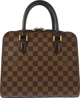 Louis Vuitton Triana Bag Damier Brown Canvas Handbag (Pre-Owned)