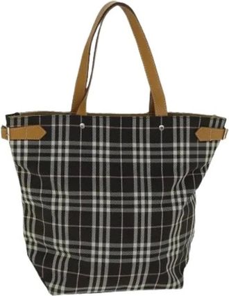 Burberry Pre-owned Tote Bags, female, Black, Size: ONE SIZE Pre-owned Vintage Tote Bag
