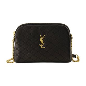 Saint Laurent Cross Body Bags, female, Black, Size: ONE SIZE Gaby Camera