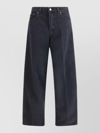 Haikure bethany wide leg denim trousers panel design