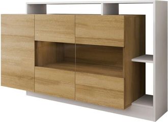 Mirjan24 Mirjan24 - Aparador Fivfivi 102, 94x155cm, N&uacute;mero De Puertas: 044cm, Vidrio, Aglomerado Laminado