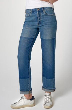 Liverpool Sloane Slouchy High Waist Girlfriend Jeans in Frontier Blue at Nordstrom, Size 10