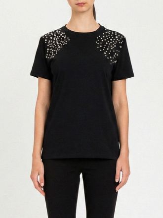 Twin-Set T-shirts in cotone con strass Twinset Actitude