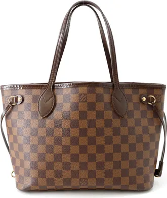 Louis Vuitton Damier Damier Canvas Ebene Red Color Handbag Tote Bag (Pre-Owned)