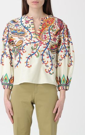 Etro Blusa Etro in cotone con stampa Paisley