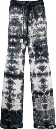Nahmias tie-dye wide-leg trousers - men - Cotton/Spandex/Elastane - 30 - Blue