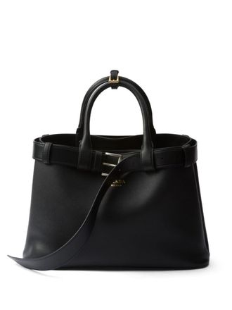 Prada medium Buckle tote bag - women - Calf Leather/Calf Leather - OS - Black