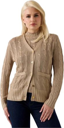 Marciano Tiarra LS Swtr Cardigan - Dames - Vesten - Beige - XS - Truien & Vesten