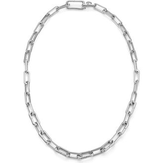Monica Vinader Alta Capture Necklace in Silver at Nordstrom, Size 17 In