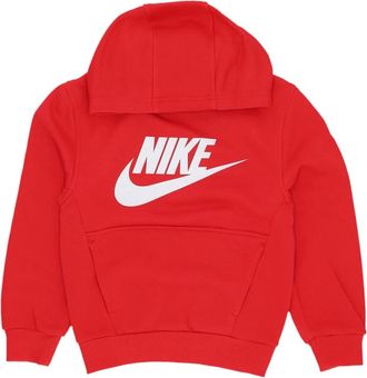 Nike Kids Sweatshirts, male, Red, XS, Sportswear Club Fleece Hoodie
