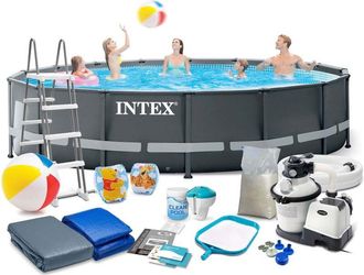 OEM Piscina De Jard&iacute;n Con Estructura De 488 X 122 Cm 17 En 1 Intex 26326