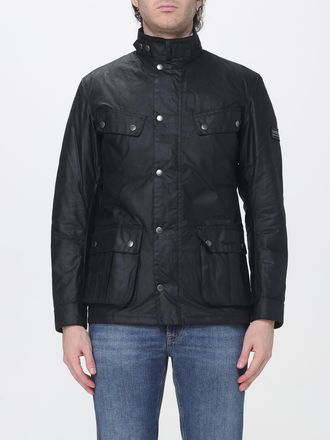 Barbour Duke Waxed Cotton Jacket with Biker-Style Collar