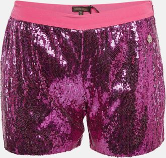 Roberto Cavalli Pink Sequin Shorts